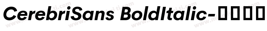 CerebriSans BoldItalic字体转换